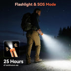 Rechargeable Camping Light with Stand, 15000 mAh Cordless Work Light with 3 LED Lamp Heads, 5500 Lumens Dimmable Camping Essentials Gear Emergency Flashlight with 86" Detachable Tripod, Orange