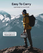 DARAN Portable Power Station 90,000mAh,LiFePO4 Battery 350W(Peak 600W) AC Outlets Power Station,Solar Generator Camping Power Bank Portable Charger for Emergency/Home/Outdoor/Camping Essentials