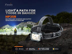 Fenix HP35R SAR 4000 Lumen USB-C Rechargeable Headlamp, with Spotlight and Floodlight and Flame Retardant Headband for Search and Rescue, Outdoor Use, Emergencies and More