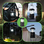 KPKJOO Lantern Collapsible Camping Light, Battery Operated Lanterns LED Super Bright for Power Outages Indoor Emergency Outdoor Camping Hiking Kit (4, COB)
