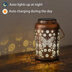 Gifts for Women Men Mom, Butterfly Solar Lights Outdoor Waterproof, Mothers Day Gifts Decoration Outside for Outdoor, Yard, Lawn, Balcony Garden Decor Butterflies Solar Lantern