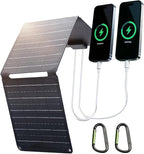 ALLPOWERS SP001 21W Portable Solar Panel Charger, High-Efficiency 22-25% Folding Solar Panel for Camping, RV, Home, and Outdoor Use with Dual USB Outputs（SP001-21W
