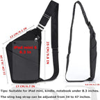 Sling Bag Cross Body Bag, Anti Theft Crossbody Bags for Travel Lightweight Chest Shoulder Bags for Women Men