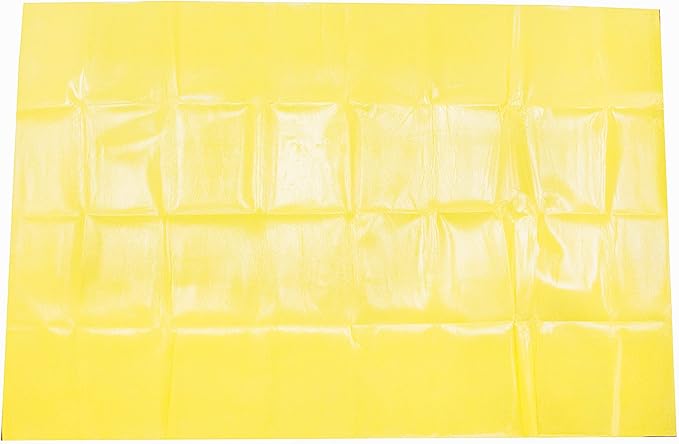 Primacare CB-6821 Emergency Disposable Transport Blanket, Lightweight and Warerproof, Space Blanket for Outdoors, Camping, First Aid, Hiking, Survival, 60” x 90”, Yellow