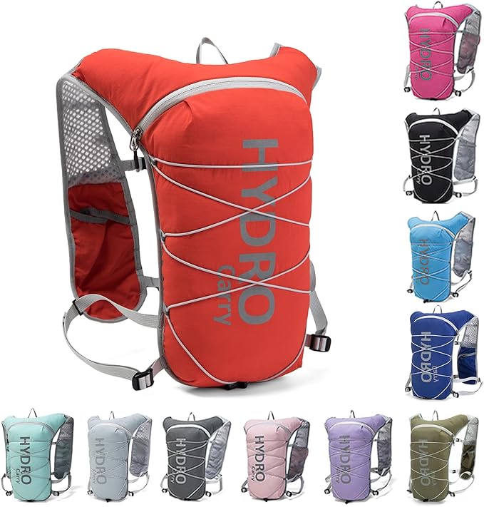 Lightweight Running Vest for Women and Men Hydration Backpack Pack with 1.5L Water Bladder Bag for Hiking Trail Running Gear Cycling Marathon