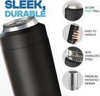 Frost Buddy Universal Can Cooler - Fits All - For Regular 12 & 16 oz or Slim-Size Bottles - Insulated Double-Walled Stainless Steel (Camoflag)