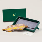 Luxury Silk Sleep Mask with 22mm Mulberry Silk, Velvet Elastic Band, Heat Therapy Pocket, and Travel Pouch, Brown Color