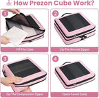 8 Set/6 Set/4 Set Compression Packing Cubes for Travel, Lightweight Vacation Travel Essentials, Travel Accessories for Suitcase Organizer Bags Set, Durable Luggage Organizer