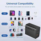 4 Pack USB C Charger Block,20W USB-C & USB-A Port Charger，for i Phone 17/16/15/14/13/12/11/X/8, i Pad and More