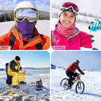 KGC 2 Pack Winter Neck Warmer Gaiter Fleece Windproof Face Mask Cover Cold Weather Scarf for Men & Women