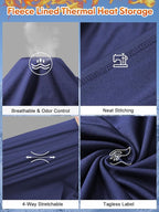 romision Thermal Underwear for Men Long Johns Fleece Lined Hunting Gear Bottom Top Set Base Layer for Cold Weather Gift