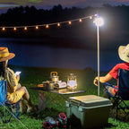 Foldable Camping Side Table, Ultralight Small Beach Aluminum, Portable Outdoor Table with Carry Bag and Storage for Picnic, Grill, Hiking, Fishing, Sand, Camping, Black