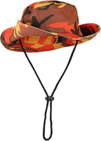 Wide Brim Hiking Fishing Safari Boonie Bucket Hats 100% Cotton UV Sun Protection for Men Women Outdoor Activities