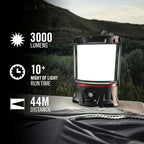 COAST EAL55R Dual Color LED Emergency Light, 3000 Lumen, 10+ Nights of Light, Variable Light Control, Durable for Outdoor & Survival, Black