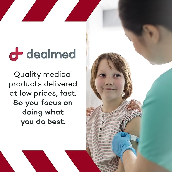 Dealmed Fabric Flexible Adhesive Bandages – 100 Count (1 Pack) Bandages with Non-Stick Pad, Latex Free, Wound Care for First Aid Kit, 3" x 3/4"