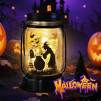 Halloween Decorations Halloween Decor Witch Solar Lanterns Witch Decorations Outdoor Lights Solar Garden for Yard, Patio,Backyard,Porch Torches Lights
