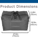 Large Duffel Bag, Waterproof Carry on Weekend Overnight Storage Bag over Luggage for Airline, Travel, Camping, Moving