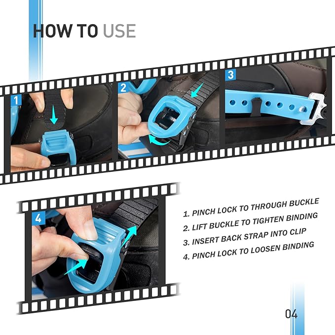 G2 21/25/30 Inches Light Weight Snowshoes for Women Men Youth, Set with Trekking Poles, Tote Bag, Gaiters,Special Fast Ratchet Binding, Orang/Blue/Red Available