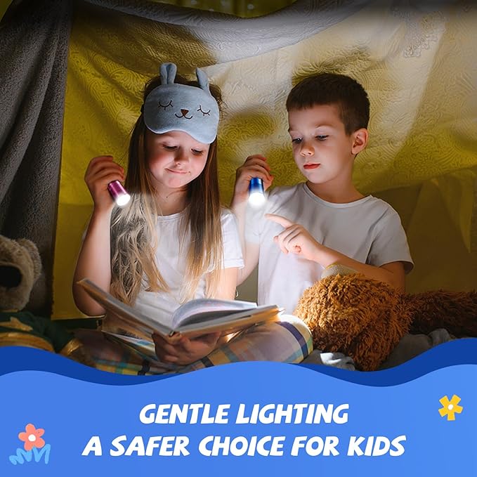 WdtPro LED Mini Flashlights 18 Pack, Aluminum Bright Flash Light with Lanyard, Assorted Colors, Small Flashlight for Home, Power Outage, Kids Reading, Camping, Party, Gift with Batteries