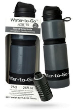 Water-to-Go Water Filter Bottle for Hiking - 25oz/75cl Outdoor Water Purifier for Outdoor Survival & Emergency Use