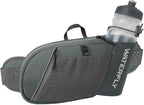 WATERFLY Fanny Pack Waist Bag: Hiking Water Bottle Holder with Strap Waist Pack for Women Men Hydration Hip Packs for Running Walking Traveling-Gray