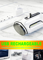 Handheld LED Searchlights Lantern High Power Big Flashlights, 16000LM 5 Lighting Modes Rechargeable Outdoors Camping Hunting Lamp Portable COB Spotlight Work Light for Emergency