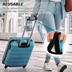 2 PC Luggage Handle Wrap Luggage Handle Covers Tags for Suitcase Bags Travel Luggage Handle Identifier Gripper Sea Waves Seaweed Blue