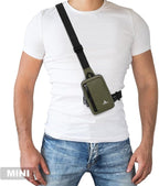 Peicees Small Crossbody Bag for Men Women Mini Sling Bag Travel Running Phone Daypack Cross Body Shoulder Bags, 2 Sizes, Small Army Green
