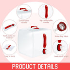 3 Pack Collapsible Water Container with Spigot, Foldable Camping Water Container Portable Camping Storage Carrier Jug for Outdoors Hiking Emergency Kit Backpack (5.3 Gallon,Red,3 Pcs)