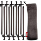 Heavy Duty Steel Tent Stakes - Tarp Pegs Camping Stakes for Outdoor Camping Canopy and tarp, 12 inch 8/10/12PC Pack