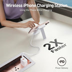 iWALK Qi2 Certified 15W Magnetic Wireless Power Bank, 10000mAh Portable Charger with Adjustable Stand & LED Display, Fast Charging for iPhone 16/15/14/13/12 Pro/Pro Max/Plus/Mini
