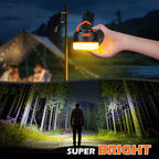 Yonktoo Rechargeable LED Camping Lantern 1000LM, 300H Runtime, 6400mAh, IPX5 Waterproof Tent Light for Camping, Hiking, Power Outages, Home, Emergency Use - Wireless Remote Edition,Orange