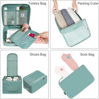 BAGAIL 8 Set Packing Cubes Luggage Packing Organizers for Travel Accessories-Dusty Blue