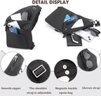 Crossbody Travel Bags for Women, New Theft Proof Safe Slim Sling Travel Purses, Personal Flex Shoulder Bag for Men Women