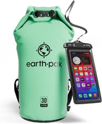 Earth Pak Waterproof Dry Bag - Roll Top Waterproof Backpack Sack Keeps Gear Dry for Kayak with Waterproof Phone Case