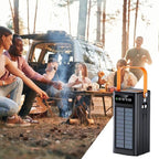 Power Bank - 120W Solar Charging Battery Pack, 50000mAh Outdoor Backup Charger with Built in Cables Port Output High Capacity Storage, Lighting Support Function, Ideal for Camping
