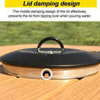 Camping Kettle Outdoor Campfire Camp Kettle, 1L Stainless Steel Camp Tea Coffee Pot, Portable Lightweight Teapot Fast Heating Boiling Water, Ideal for Hiking Picnic Travel, Black
