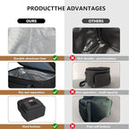 HSHRISH Xlarge Expandable Tactical Lunch Box for Adults, Durable Leakproof Insulated Lunch Cooler Bag for Men Work Office Outdoor Picnic Trips Camping, 36 Cans/22 L, Black