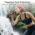 2 Pack Water Filter Straw - Portable, Compact, Multipurpose Water Purification Device for Emergency Kits, Outdoor Activities, Camping, Travel