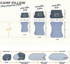 HEST Camping Pillow - Temperature Resilient, Memory Foam, Packable Travel Pillow