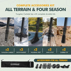 KINGGEAR TPC 100% Carbon Fiber Hiking Poles, Telescopic Retractable Nordic Trekking Poles, Ultra Lightweight Nordic Walking Stick, Metal Flip Locks, Cork and Extended EVA Handle