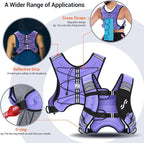 Sportneer Weighted Vest for Women Men: 8lbs/12lbs/15lbs/20lbs/25lbs Weight Vest with Detachable Phone Pouch Rucking Vest for Women Walking Strength Training Muscle Building Weight Loss