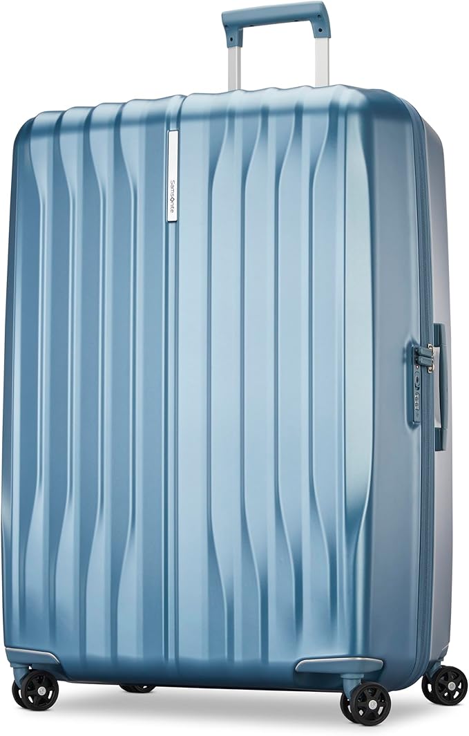 Samsonite UpLIFT X-Large Checked Hardside Luggage with Spinner Wheels - Airline-Approved, TSA Lock, Adjustable Handle System - Polycarbonate Hard Suitcase for Ultra Lightweight Travel - Elemental Blue