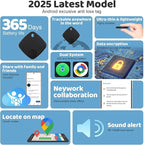 Air Tracker for Android or iOS, 4 Pack Dual System Android Smart Tracker Tags Compatible with iOS Find My or Google Find Hub App, Bluetooth Tracker Key Locator with Sound for Luggage, Bags,Wallet