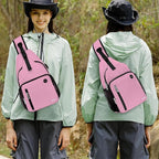 MOSISO Sling Backpack Bag, Crossbody Shoulder Bag Travel Hiking Daypack Chest Bag with Front Square Pocket&USB Charging Port