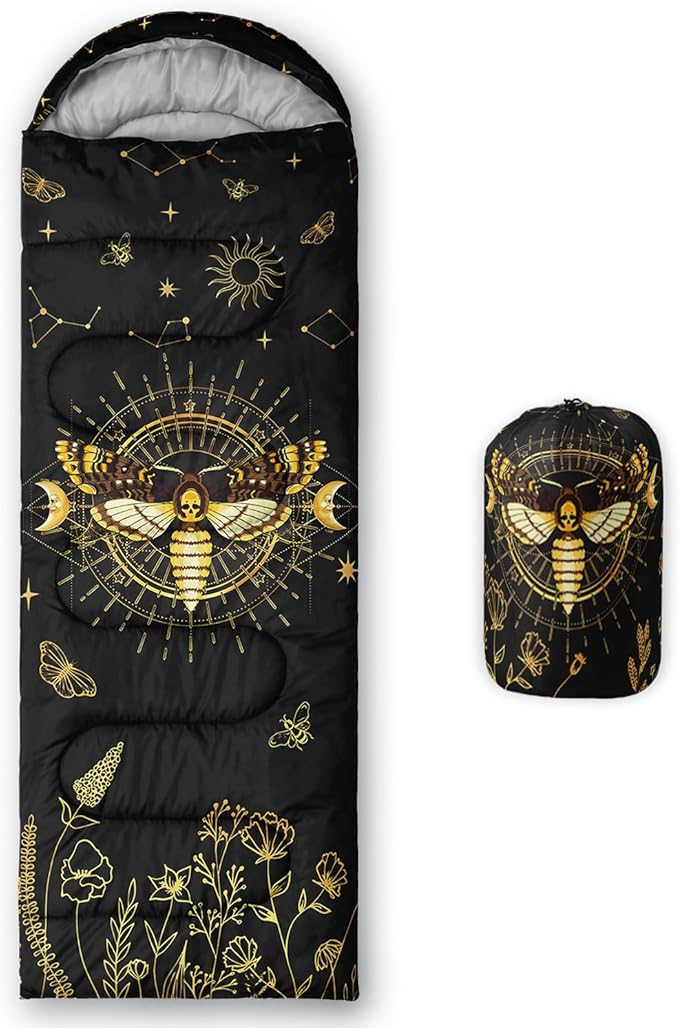 CVHOUSE Camping Sleeping Bags,3 Season Warm & Cool Weather,Lightweight,Waterproof Sleeping Bags for Adults & Kids,Traveling,and Outdoors,Camping Gear Equipment