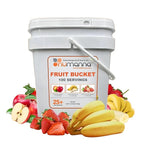 Numanna Freeze-Dried Fruits Bucket – 100 Servings, 2 lbs | Apples, Bananas & Strawberries | Healthy Snack for Everyday Use, Emergency & Survival Meals | Durable Packaging, 25+ Year Shelf Life | Made in USA