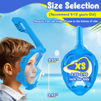 Kids Full Face Snorkel Mask, Snorkeling Gear for Kids, Kids Scuba Mask and Snorkel, Diving Mask, Snorkeling Set, 180 Degree Panoramic View Anti-Fog Anti-Leak