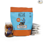 Stella Blue Cold Brew Coffee Packets, Miss Peaches Blend, Medium Roast Ground Coffee, Citrus, Carmel with Sweet Fruity Notes, 100% Arabica, 6 Brew Packets, Makes 24 Bold Cups
