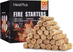 Fire Starter -120 Pcs Fire Starters for Campfires, Fireplace, Grill, Wood & Pellet Stove, Fire Pit, BBQ, Survival, ooni Pizza Ovens, Water Resistant & Odorless Safe- Camping Accessories